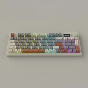 Everest KB-79 SILENT PRO Gri Mavi/Gri/Kahve SESSİZ RGB Q Membrane Oyuncu Klavyesi