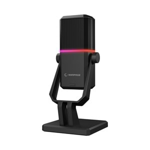 Rampage RA-MP75 CYCLONE Siyah RGB Ses Göstergeli Masaüstü Mikrofon