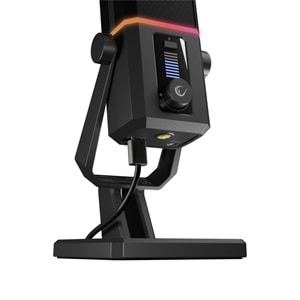 Rampage RA-MP75 CYCLONE Siyah RGB Ses Göstergeli Masaüstü Mikrofon