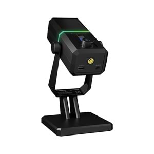 Rampage RA-MP75 CYCLONE Siyah RGB Ses Göstergeli Masaüstü Mikrofon