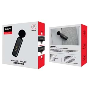 Snopy SN-MW81 Siyah 2 Mikrofonlu Kablosuz Type-c Yaka Mikrofonu