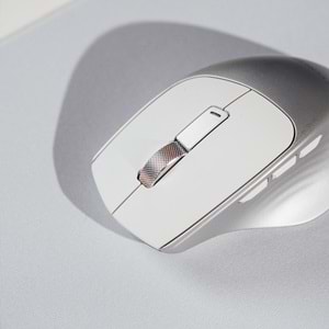Everest SM-BT24 Metalik Beyaz Mouse | Bluetooth + 2.4GHz Dual Mode Kablosuz
