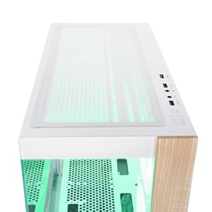Rampage CRUISER V2 Mesh Temperli Camlı 750W 80 Plus Bronze Beyaz 4x120mm ARGB Fan Gaming Oyuncu Kasası OUTLET