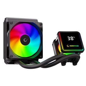 Rampage INFINITE V120 Siyah ARGB Intel LGA1700/AMD AM5 Uyumlu 120mm Sıvı Soğutmalı CPU Fan Outlet