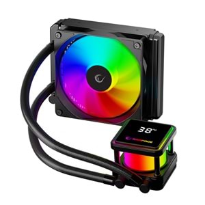 Rampage INFINITE V120 Siyah ARGB Intel LGA1700/AMD AM5 Uyumlu 120mm Sıvı Soğutmalı CPU Fan Outlet