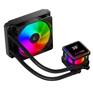 Rampage INFINITE V120 Siyah ARGB Intel LGA1700/AMD AM5 Uyumlu 120mm Sıvı Soğutmalı CPU Fan Outlet