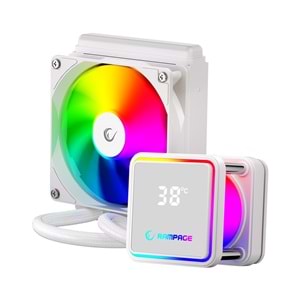 Rampage INFINITE V120 Beyaz ARGB Intel LGA1700/AMD AM5 Uyumlu 120mm Sıvı Soğutmalı CPU Fan Outlet