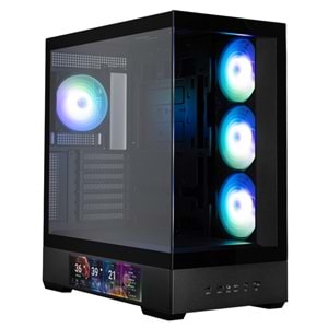 Zalman P40 DS 9.1” LCD Ekranlı 4xARGB Fanlı ATX Gaming Oyuncu Kasası