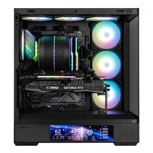 Zalman P40 DS 9.1” LCD Ekranlı 4xARGB Fanlı ATX Gaming Oyuncu Kasası