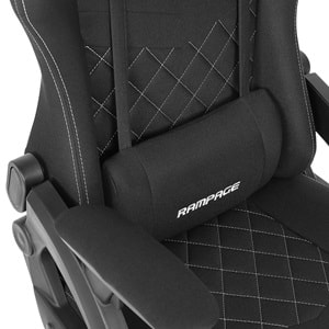 Rampage KL-R43 Nox Terletmez Kumaş Siyah/Gri Oyuncu Koltuğu Outlet
