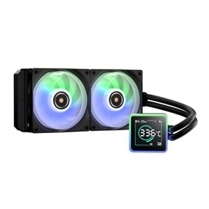 BitFenix KUZY BFW-KCD-240-BB27A-RP Dijital Göstergeli ARGB Fanlı 240mm Sıvı İşlemci Soğutucu AM5/LGA1851 Outlet