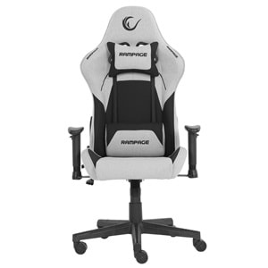 Rampage KL-R26 Peak Üst Seviye Terletmez Kumaş Gri/Siyah Gaming Oyuncu Koltuğu