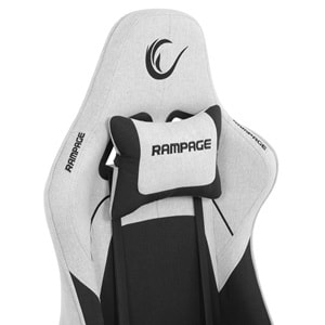 Rampage KL-R26 Peak Üst Seviye Terletmez Kumaş Gri/Siyah Gaming Oyuncu Koltuğu