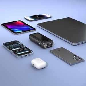 S-link IP-G10M 10000mAh PD35W Makaralı Siyah LCD Taşınabilir Pil Şarj Cihazı Powerbank