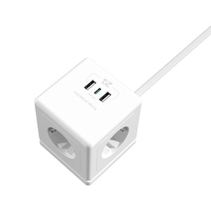 S-link PRZ04 4 Soketli 2 USB + Type-C PD20W 2M Akım Korumalı Priz