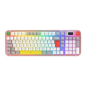Rampage REFLECT 99 Sessiz Beyaz Gri RGB Q Membran Kablolu Oyuncu Klavyesi Type-C