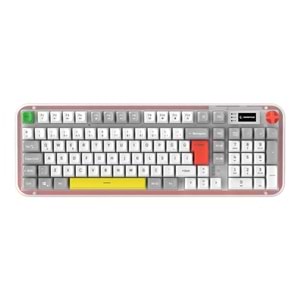 Rampage REFLECT 99 Sessiz Beyaz Gri RGB Q Membran Kablolu Oyuncu Klavyesi Type-C