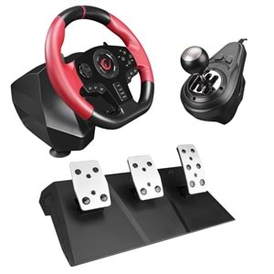 Rampage SPEED W20 PC ONLY PC 3 Pedallı - El Vitesli Gaming Oyuncu Direksiyonu