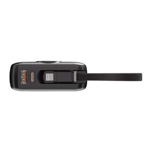S-Link G450 20000mAh PD45W QC3.0 Dahili Kablolu LCD Ekranlı Siyah Taşınabilir Şarj Cihazı Powerbank