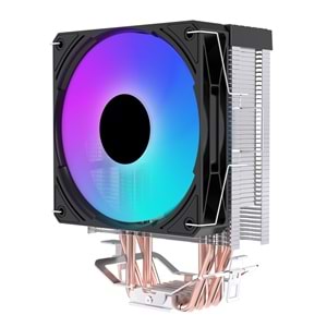 Rampage OCTAGON C40 Siyah ARGB 120mm 170W TDP İşlemci Hava Soğutucu AM5 LGA1851