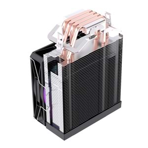 Rampage OCTAGON C40 Siyah ARGB 120mm 170W TDP İşlemci Hava Soğutucu AM5 LGA1851