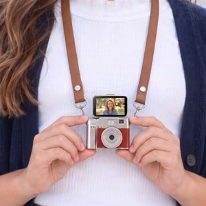 Everest ADK1983 Kahve 2K QHD 1.47 İnç Mini Retro Dijital Kamera