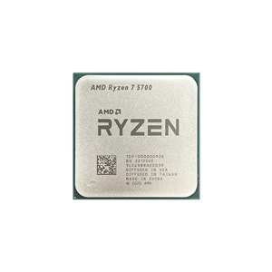 AMD RYZEN 7 5700 20MB 8çekirdekli VGA YOK AM4 65w Kutusuz+Fansız İşlemci