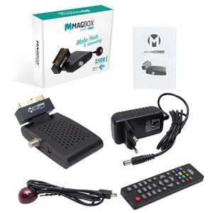MAGBOX SCART PLUS TKGS'Lİ MİNİ SD SCART UYDU ALICISI