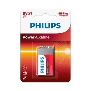 Philips 6LR61-P1B 9 Volt Power Alkalin Pil Tekli Uzun Ömürlü Güç Kaynağı