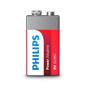 Philips 6LR61-P1B 9 Volt Power Alkalin Pil Tekli Uzun Ömürlü Güç Kaynağı