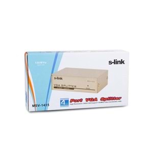 S-link MSV-1415 4 VGA 150Mhz Monitör Çoklayıcı