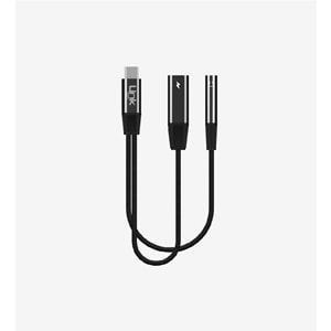 LinkTech Premium A202 Type C to Type C + 3,5 mm Kulaklık Jakı Adaptörü, Type C Şarj ve Kulaklık Çevirici