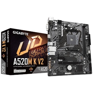 Gigabyte A520M K V2 1.0 DDR4 AMD A520 Soket AM4 DDR4 5100(OC)MHz mATX Gaming (Oyuncu) Anakart