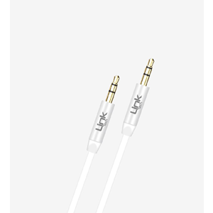 Linktech A585 1 Metre Stereo 3.5 to 3.5 Beyaz Stereo Kablo