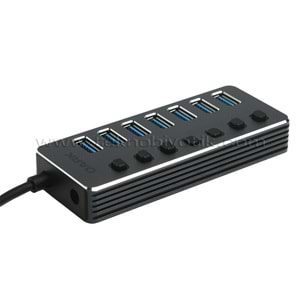 Dark 7 Port USB 3.0 Hub ve 1 Port Yüksek Hızlı Şarj Adaptörlü USB Çoklayıcı