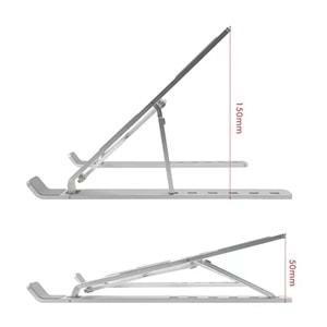 NBTech ADS-AL05 Alüminyum Ayarlı Laptop Macbook Notebook Yükseltici Tutucu Stand