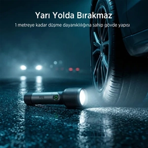 BIX BX2132FL 24W LED 1000 Lümen 900 Metre Menzilli 2000mAh Şarj Edilebilir El Feneri