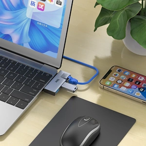 Bix BX22HB USB to Ethernet Gigabit, USB 3.2 USB 2.0 RJ45 Dönüştürücü Adaptör Hub