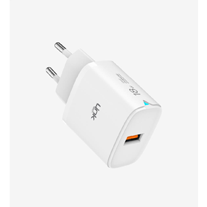LinkTech C303 Beyaz Safe 18W USB-A Tip-C Kablolu Hızlı Şarj Cihazı, 18W Type C Şarj Cihazı