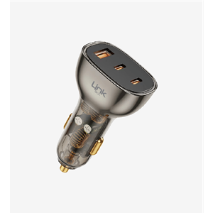 LinkTech C506 Şeffaf 80W Çift PD (30+20W) & QC 30W Süper Hızlı Araç Şarj Cihazı