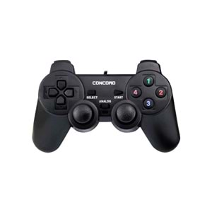 Concord C-850 Bilgisayar 1.5 Metre USB Analag Oyun Kolu Joypad Siyah