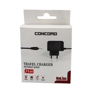 Concord C-87 İnce Nokia Şarj Aleti, 5V 0.6A Nokia Şarj Cihazı