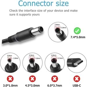 FAST C47 19.5V 7.7A 150W Dell/Exalibur/Monster Notebook Şarj Adaptörü (7.4 X 5.0MM/PİN)