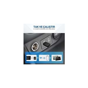 MPIA CP-2 Bluetooth 5.4 USB-C & USB-A Android Car Play Adaptör