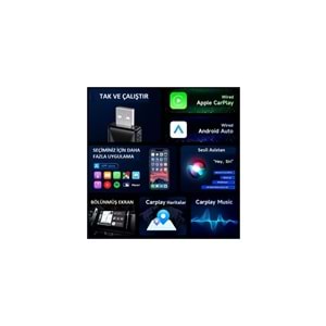 MPIA CP-2 Bluetooth 5.4 USB-C & USB-A Android Car Play Adaptör