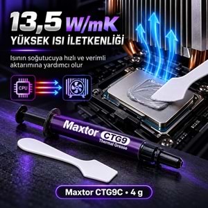 Maxtor CTG9 4gr 13.5W/mK Yüksek Performans Termal Macun