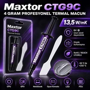 Maxtor CTG9 4gr 13.5W/mK Yüksek Performans Termal Macun