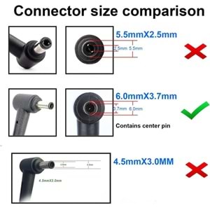 Fast CU23 20V 9A 180W Asus Şarj Adaptörü (6.0 * 3.7mm iğneli) (19.5V 9.23A Adaptör ile Aynı Değerdir, Uyumludur)