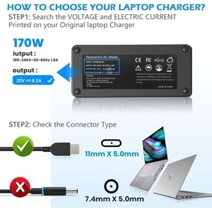 FAST CU34 20V 8.5A 170W Lenovo Notebook Adaptörü (USB Tip)