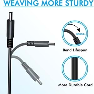 Fast CU46 19.5V 6.67A 130W Yeni Nesil Dell Notebook Şarj Aleti (4.5 X 3.0MM/PİN)